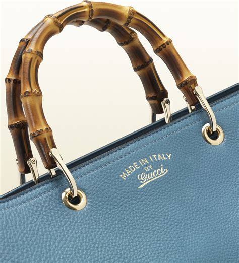 gucci tote blue|leather shopper tote gucci.